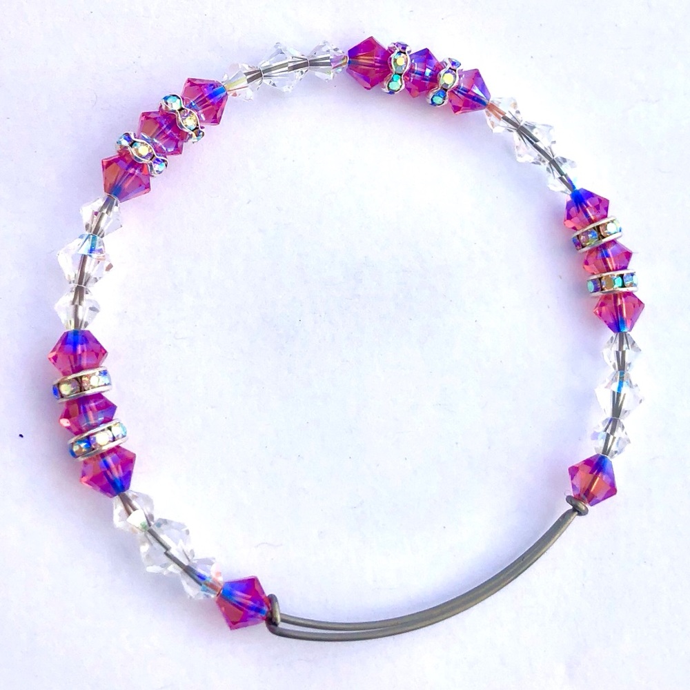 Crystal Bracelet Handmade W Swarovski Elements